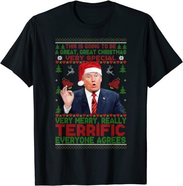 Trump 2024 Great Christmas Special Xmas Ugly Sweater Tee Shirt
