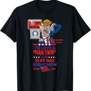 Trump 2024 US Eagle Gas Pump Conservative Anti Liberal Biden Classic Shirt