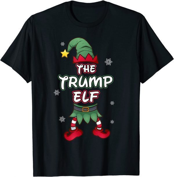 Trump Elf Christmas Pajamas Pjs Matching Family Group 2022 Shirt