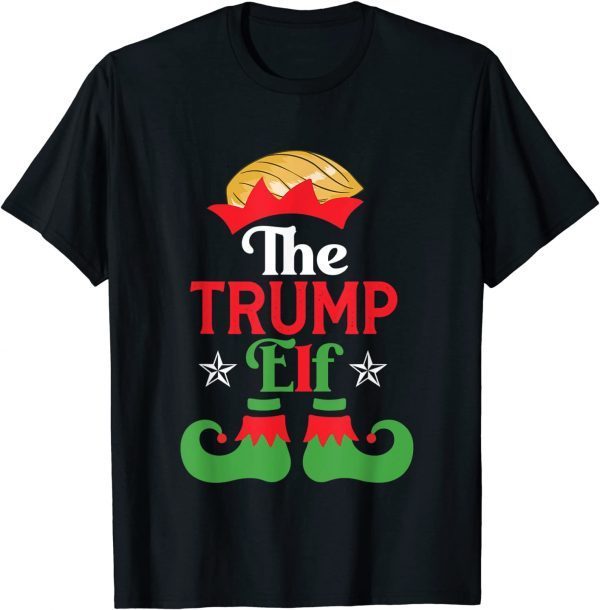 Trump Elf Matching Family Group Christmas Party Pajama X-mas Classic Shirt