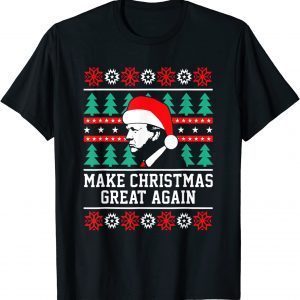 Trump Make Christmas 20202 Great Again Ugly X-mas Gift Shirt