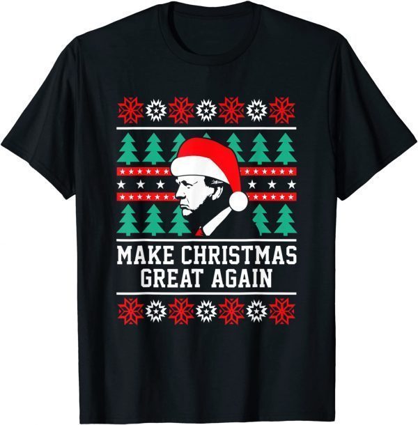 Trump Make Christmas 20202 Great Again Ugly X-mas Gift Shirt