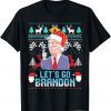 Trump Santa Let’sGo Bran don 2024 Ugly Christmas T-Shirt