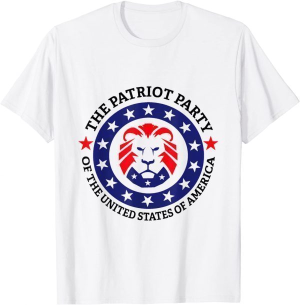 US Patriot Party Lion Circle Conservative Patriotic Apparel 2022 Shirt