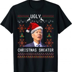 Ugly Biden Christmas Sweater Pajamas Shirt