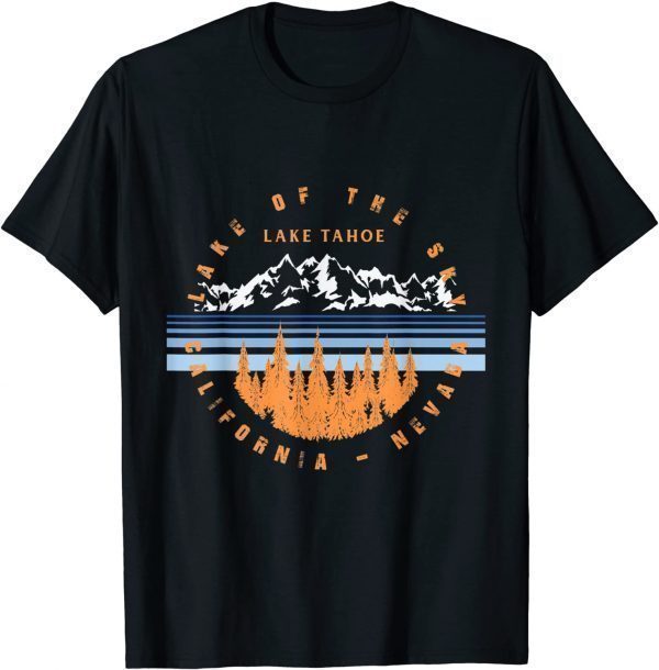 Vintage Lake Tahoe Lake Of The Sky California Nevada T-Shirt