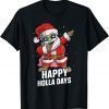 Xmas Dabbing Santa Claus Happy Holla Days Christmas 2022 T-Shirt