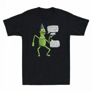 Yer A Wizard Kermit Funny Frog With Gun Meme Classic Shirt