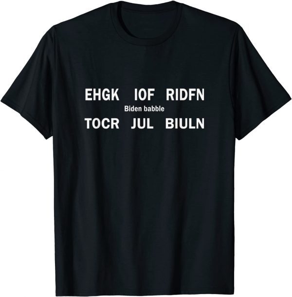 biden babble F J biden babble Meme Classic Shirt