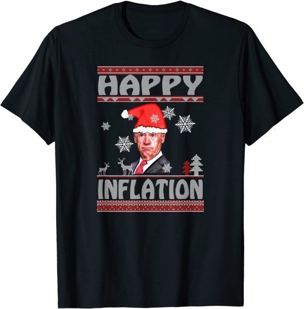 Joe Biden Happy Inflation Ugly Christmas Pajama Classic Shirt