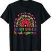 100 Days Of Kindergarten School Teacher Smarter Rainbow Classic Shirt