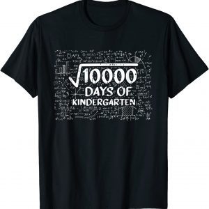 100 Days Of School Kindergarten Math Equation Student Classic Shirt