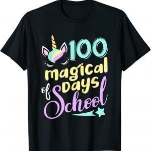 100 Days Of School Unicorn 100 Days Smarter 100th Day Classic Shirt