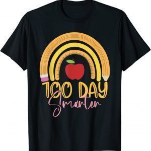 100 Days Smarter 100 Days Of School Rainbow Teachers 2022 Shirt