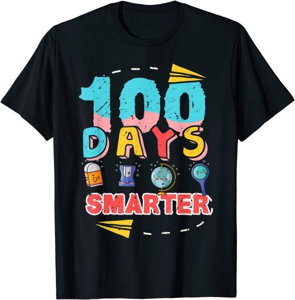 100 Days Smarter Days Of School Teacher & Student T-Shirt