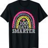 100 Days Smarter Happy 100th Day Of School Rainbow Classic Shirt