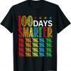 100 Days Smarter Happy 100th Day Of School Student Teacher 2022 Shirt