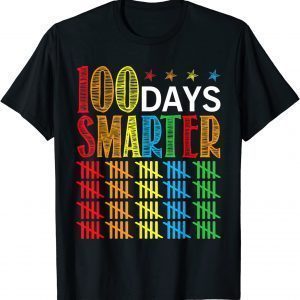 100 Days Smarter Happy 100th Day Of School Student Teacher 2022 Shirt