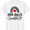 100 Days Smarter Happy 100th Day Of School Teacher T-Shirt