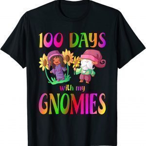 100 Days With My Gnomies Happy 100th Day Of School Teacher Classic T-Shirt