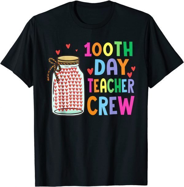 100th Day Teacher Crew 100 Days Of School Teachers Classic Shirt