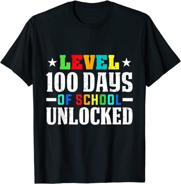 100th Day of School Level 100 Days Of School Unlocked Gamer Classic Shirt