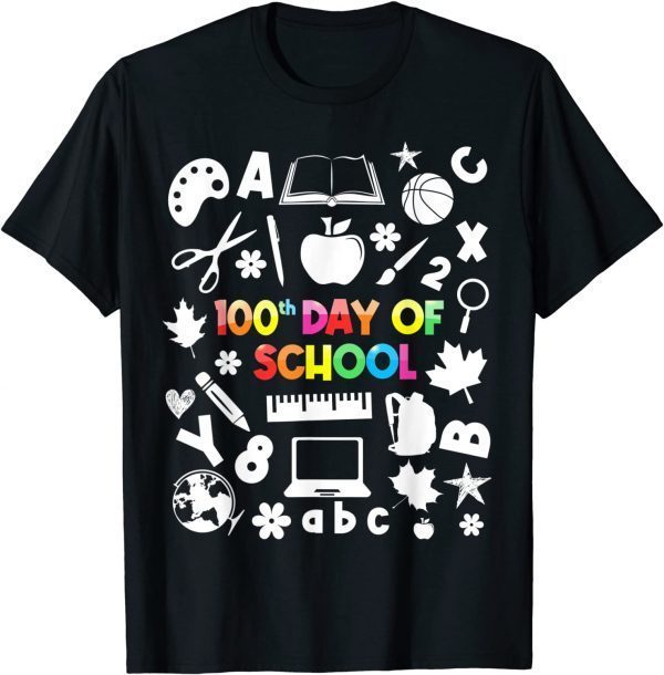 100th Day of School Teachers Child Happy 100 Days T-Shirt