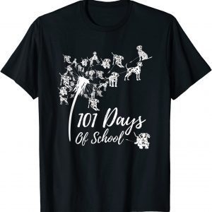 101 Days Of School Dandelion Dalmatian Dog 100 Days Smarter Limited T-Shirt