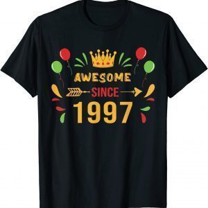 1997 25th birthday, Its my Birthday 25th Birthday Crown Bday 2022 Shirt