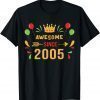 2005 17th birthday, Its my Birthday 17th Birthday Crown Bday 2022 Shirt
