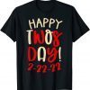 22nd February 22 Crimson & Cream Print Happy Twosday 2-22-22 Classic Shirt