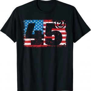 45 2 Squared USA Flag 2020 Election Trump Republican Classic Shirt