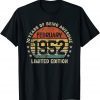 70th Birthday Born In February 1952 Vintage Limited Edition Gift Shirt