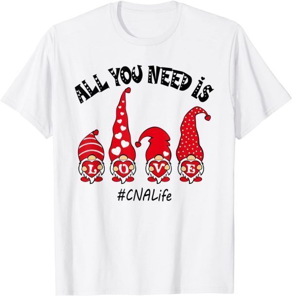 All You Need Is Love CNA Life Gnome Valentine's Day 2022 Shirt