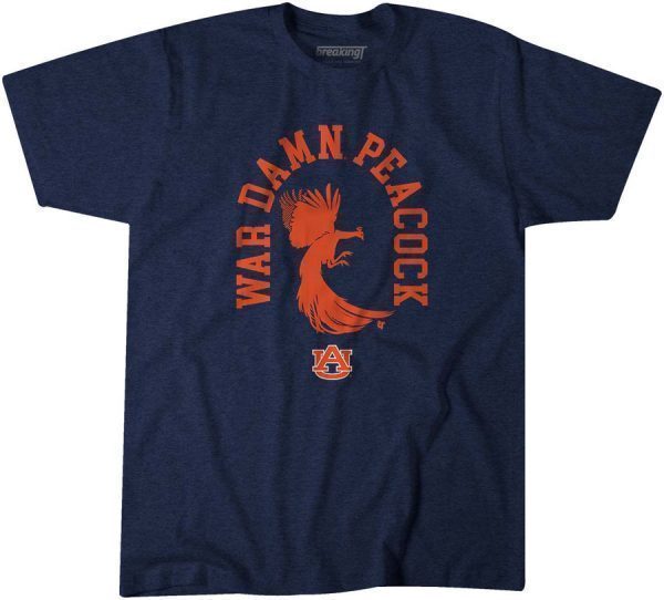 Auburn Basketball: War Damn Peacock Gift Shirt