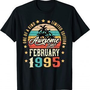 Awesome Since February 1995 Vintage 27th Birthday Classic Shirt