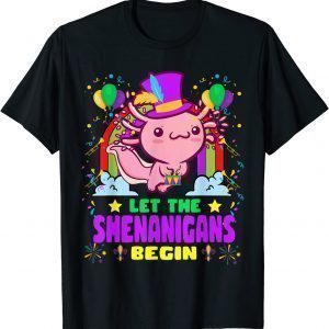 Axolotl Mardi Gras Carnival Costume Let Shenanigans Begin Classic Shirt