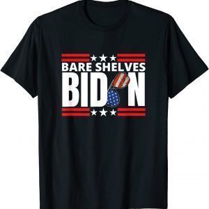 Bare Shelves Biden Meme Flag Glasses Classic Shirt