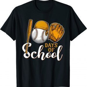 Baseball 100 Days of School Happy 100th Day Teacher Classic Shirt