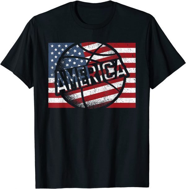 Basketball American Flag Classic Classic Shirt