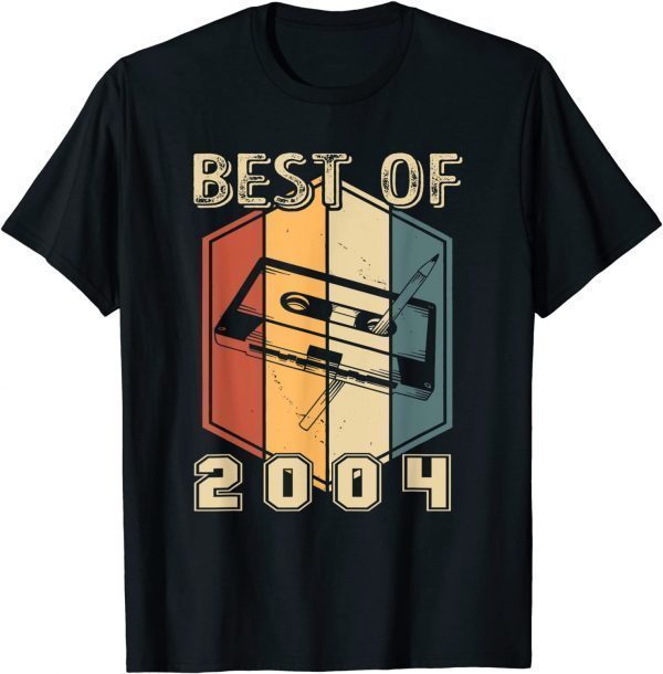 Best Of 2004 18 Year Old Cassette Tape 18th Birthday Classic Shirt