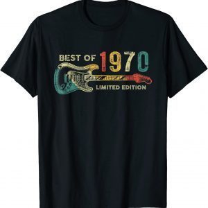 Best of 1970 Birthday - Guitar Player 52th Birthday Official Shirt