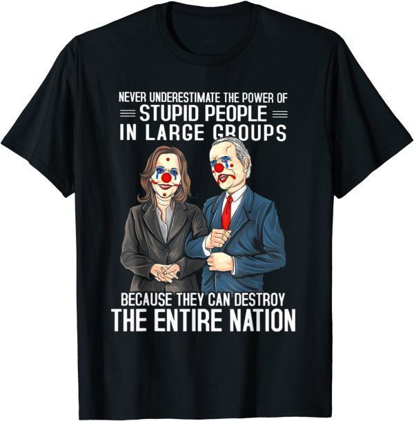 Biden Clown Because They Can Destroy The Entire Nation Classic Shirt