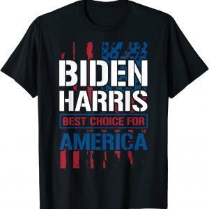 Biden Harris Best Choice For America USA Flag Classic Shirt