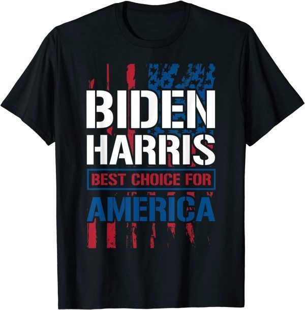 Biden Harris Best Choice For America USA Flag Classic Shirt