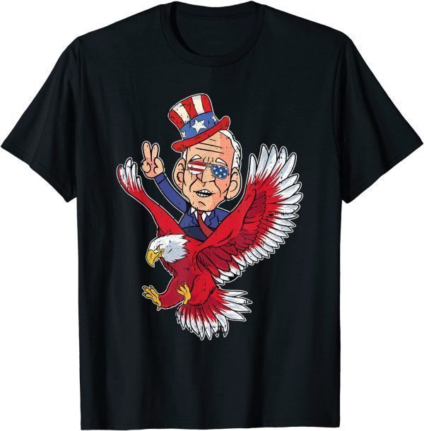 Biden Riding Eagle 4th Of July Patriotic American President Classic T-Shirt