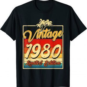 Birthday 42 Year Old Vintage 1980 Limited Edition 42nd Birthday Gift Shirt