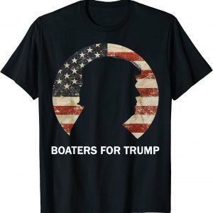 Boaters For Trump Vintage American Flag 2022 Shirt