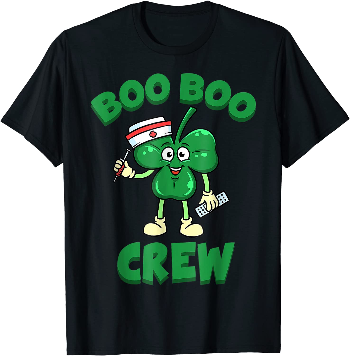 Boo Boo Crew Nurse St Patrick's Day Shamrock Green Lucky Gift Shirt