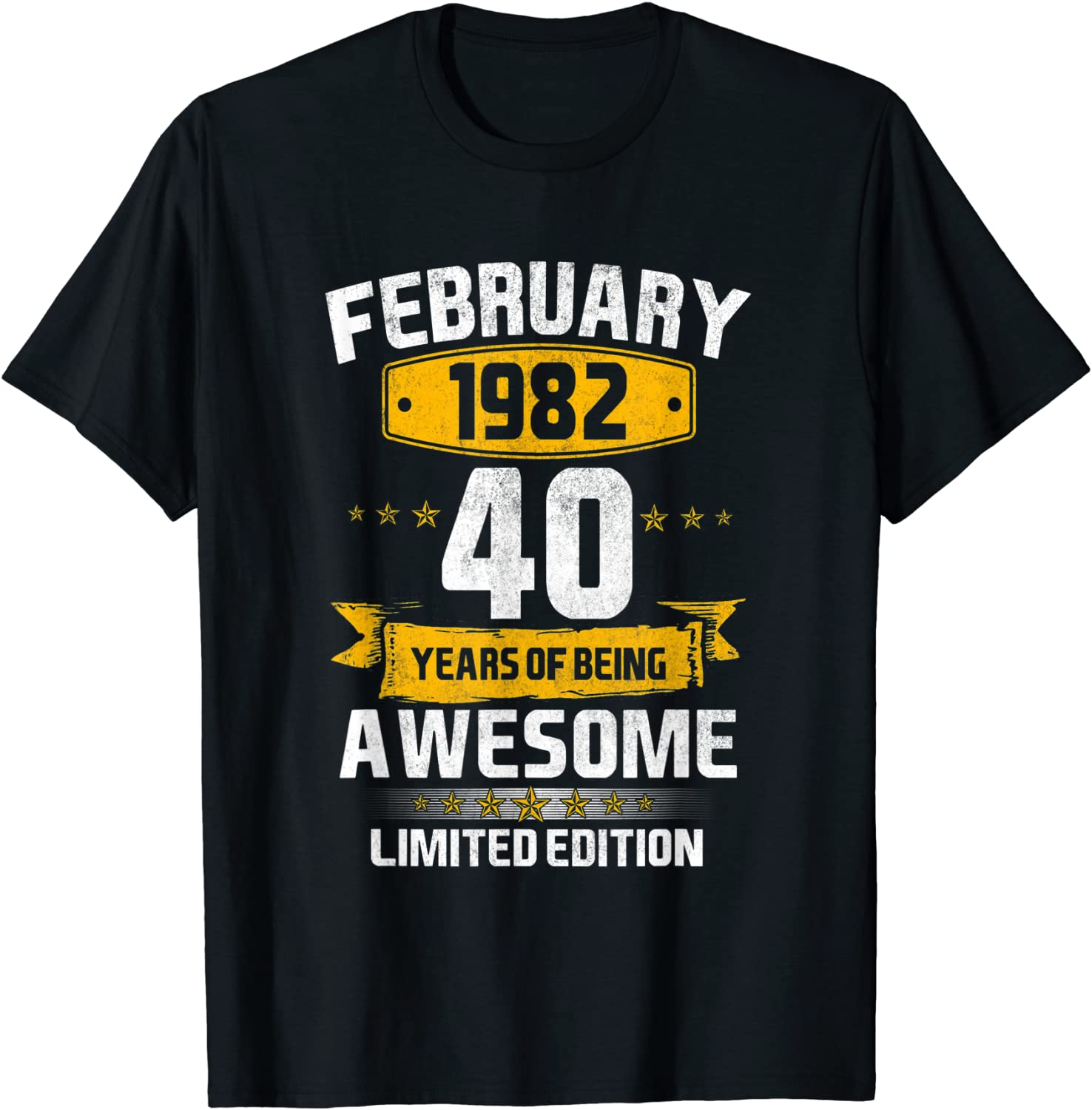 Born February 1982 Birthday 40 Years Of Being Awesome Classic Shirt